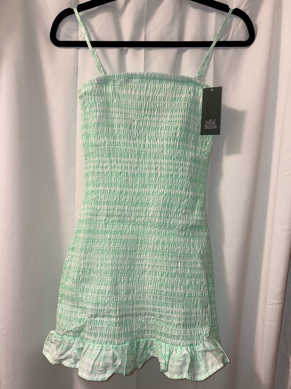 Plaid Smocked Mini Dress Women’s/Juniors (NWT)